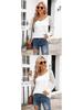 New Women's Patchwork Long Sleeve Striped Casual Loose Top