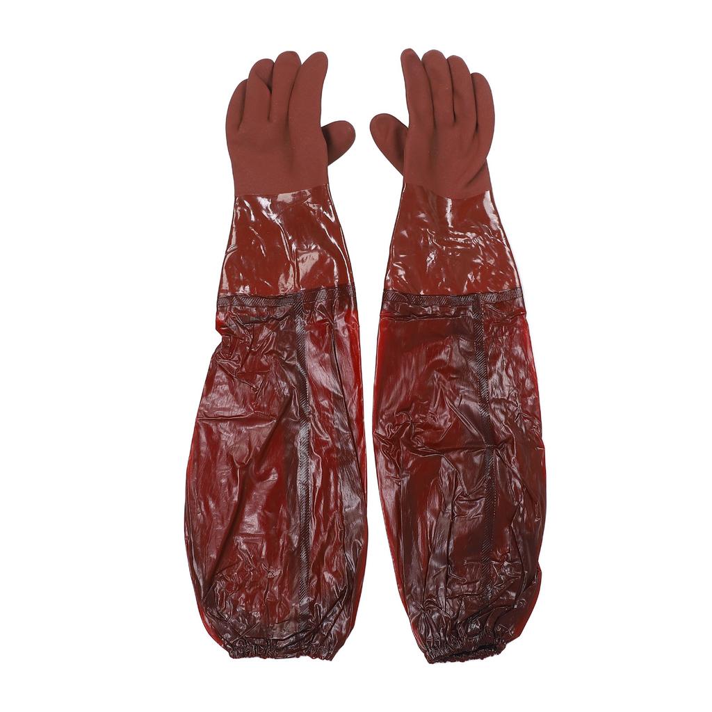 Long Cleaning Gloves 65cm Length Rain Proof Thickened Reusable Full Arm Pond Gloves for Machine Main