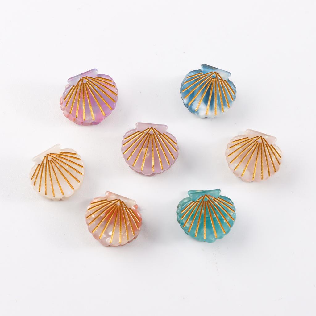 1 Stück Neue Muschel Greifspange Kleine Süße Mädchen Wind Haarspange Frische Kante Clip Haarschmuck
