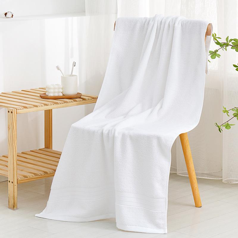 

Pure Cotton Bath Towels Cotton Adult Household Moisture Moisture-wicking Hotel Beauty Best Salon Bath Towels Can Be Embroidered 70*140cm