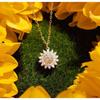 Women'S Rotatable Sunflower Collarbone Chain, Daisy Necklace, Fresh And Versatile Fashionable Neck Accessory.