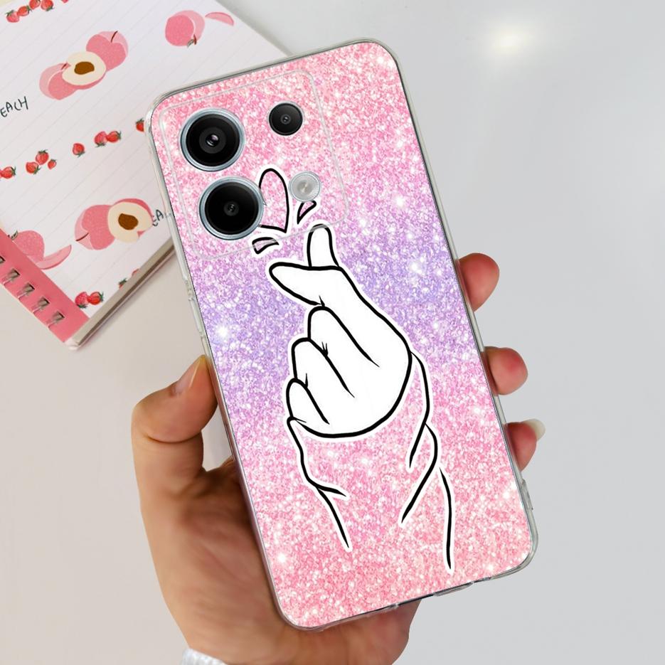 For Xiaomi Poco X6 Pro 5G Case Cute Cat Butterfly Painted Cover Soft Silicone Phone Case For Xiaomi Poco X6 Pro PocoX6 5G Fundas