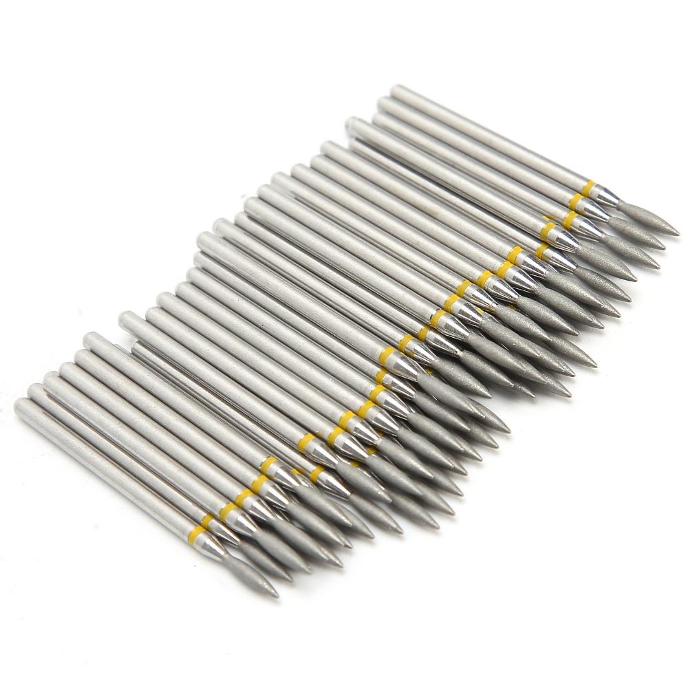 50pcs Replacement Head Nail Drill Bits Cylinder Shape Nail Drill Bit Set  For Nails