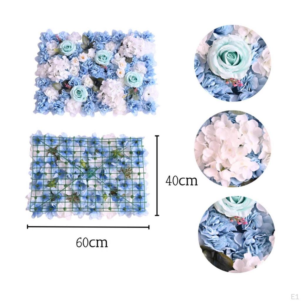 Floral Panel with Rose Accents Artificial Decorative for Brides,