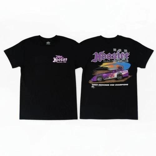 Hoosier Racing Tire T Shirt Purple Dirt Track Car Speed Strea Racing Fan T-Shirt S