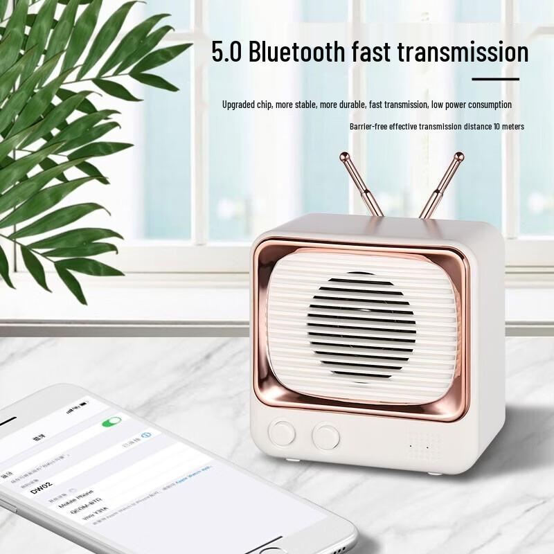 Bach Johann DW02 Retro TV Bluetooth Speaker CN Plug (adapter Included)