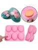 6 Mulden Multifunktionale Ovale Silikon Seifenform Für Kuchen Backform DIY Seifenherstellung Zubehör Leicht zu Entformen und Reinigen