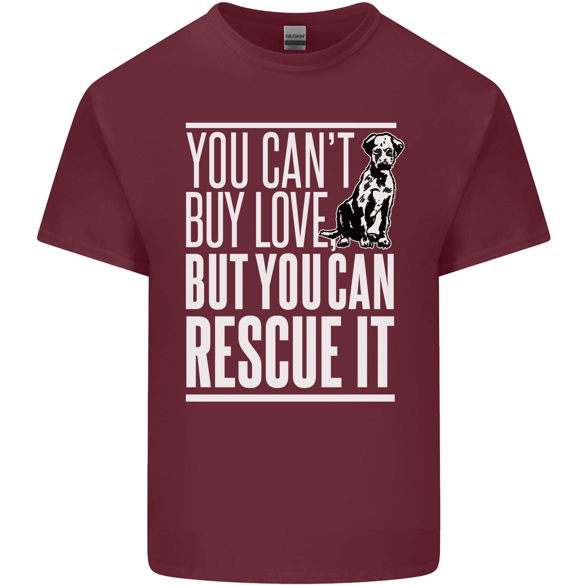 You Cant Buy Love Funny Rescue Dog Puppy Unisexs Light Cotton TShirt S