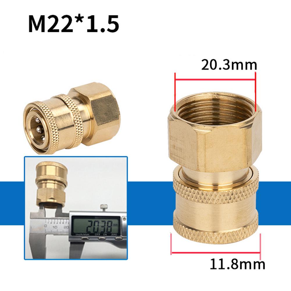 High Pressure Washer Connector 1/4 Inch Quick Release Connector Coupler Fitting For Garden Hoses Car Washer Lance Connector G1/4
