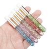 Crystal Handle Eyelash & Facial Cleansing Brush - Nose, Blackhead, and Acne Cleaning Tool