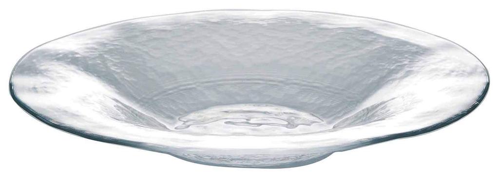 Toyo Sasaki Glass Orbit Bowl Made in Large Round Glass 46163 270, Japan, Plate, Dish, Tableware,