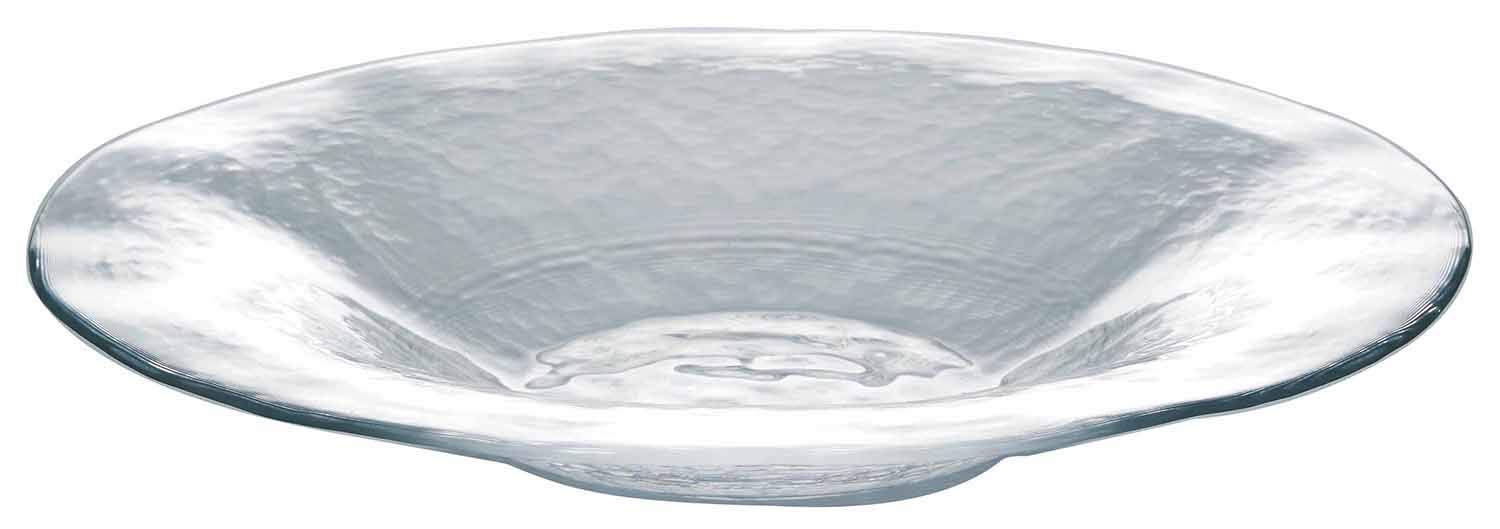 

Toyo Sasaki Glass Orbit Bowl 270, Made in Japan, Large Round Plate, Glass Dish, Tableware, 46163