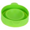 Popcorn Bucket Folding Silicone DIY Popcorn Maker Bowl with Lid Kitchen Accessory(With HandleGreen )