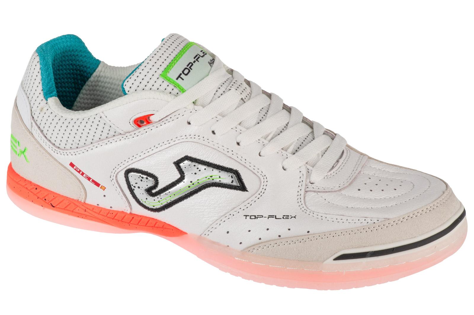 Joma Top Flex 25 TOPS IN, weiße Hallenfußballschuhe für Herren 43 weiß