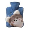 250ml Hot Water Bottle Cute Hot Water Bag Winter Hand Feet Warmer Hot-water Bag for Menstrual Cramps Neck and Shoulder Relief