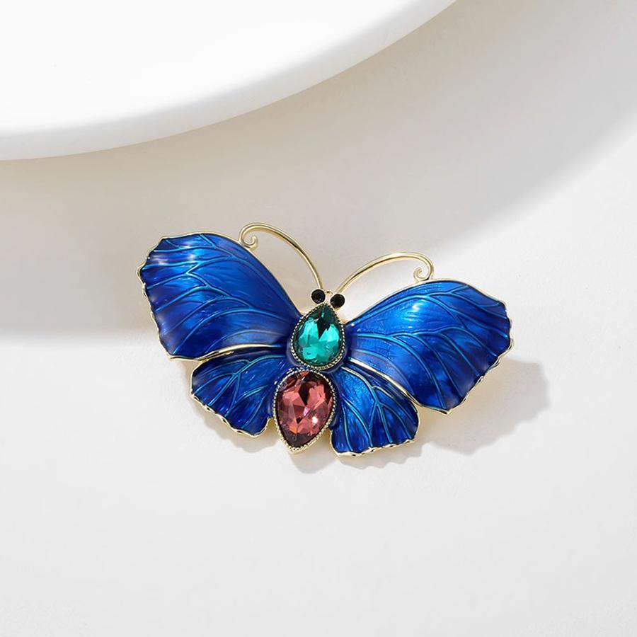 Luxury Butterfly Brooch Exquisite Insect Pins Corsage Brooches Woman Party Gift White Pearl Butterfly Brooch