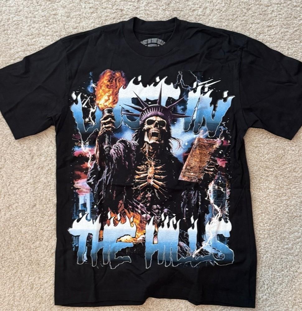 Lost Hills Liberty Tee Black Size M Brand New Unisex T-Shirt XXXXL