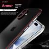 Pro iPhone 17 Nárazníkové pouzdro Bezzadní rámový kryt telefonu s ochranou čočky