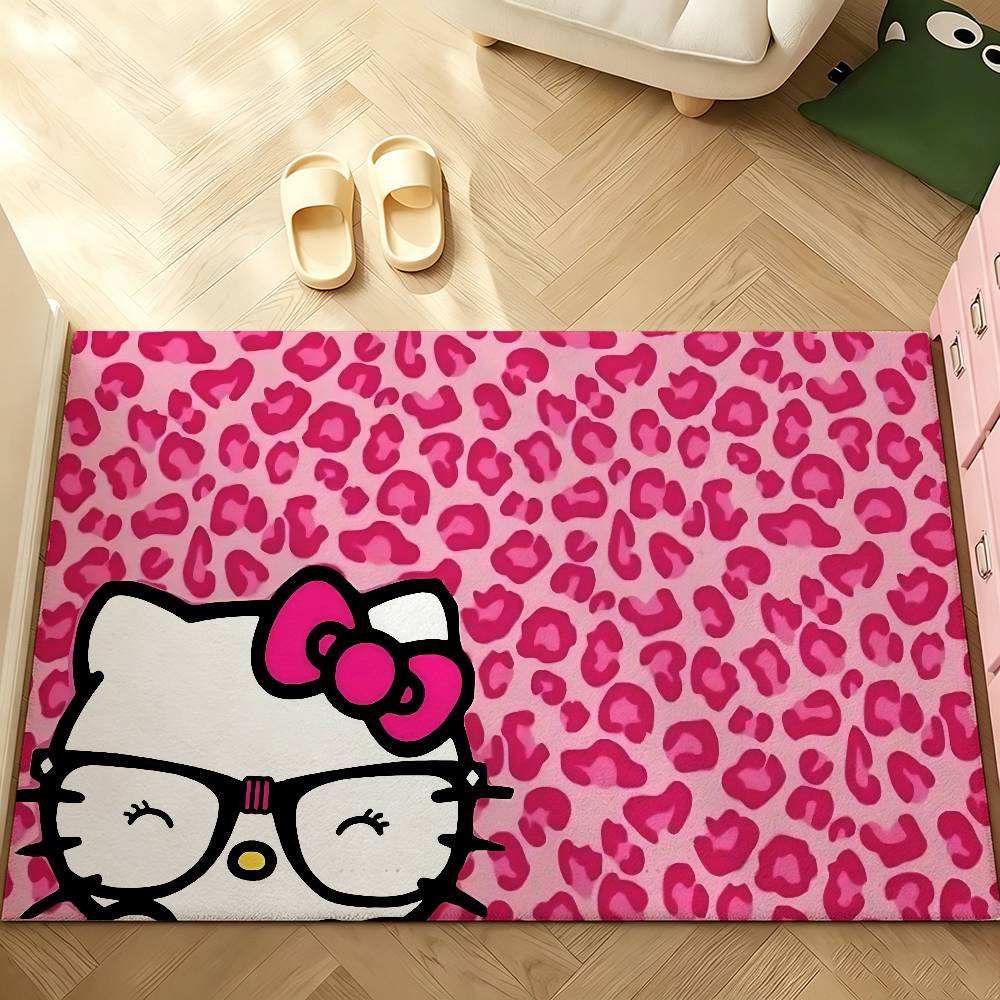 Cute K-hello-H-KittyS Kawaii Carpet Bathroom Anti-slip Mat Door Mat Home Decoration Mat Entrance Door Mat Scratch-resistant