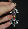 Tibet Buddhism Tibetan Silver Vajra Dorje Phurpa Exorcism Talisman Faqi Pendant