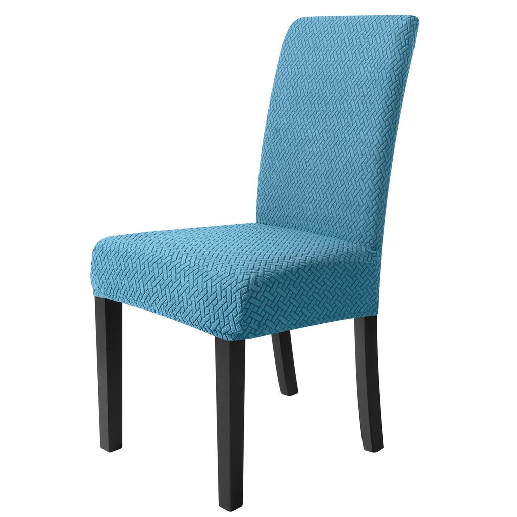 T-shaped Elastic Middle Back Fleece Jacquard Chair Cover Solid Color Home Living Room Decorative Backrest Chair Cover Pet-proof