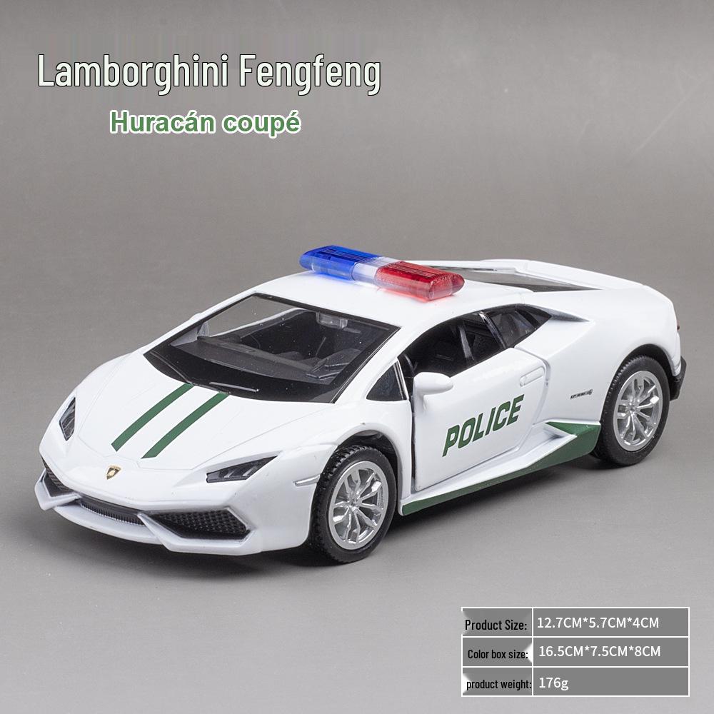 Boxed 1:36 Alloy American Mustang Rambo Police Car Toy Model for Kids