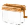Portable Mini Manual Paper Shredder Transparent Hand Crank Paper Sharper ABS Non-slip Base Documents Paper Cutting Tool Office