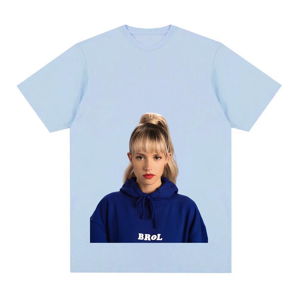 Angele Van Laeken T-Shirt Classic Portrait Graphic Printing Tee-shirt Fashion Round Neck Tops Women/men Short Sleeve Cotton Tees