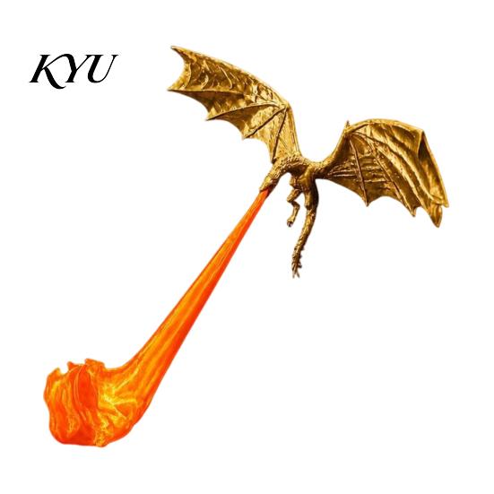 Dragon Bookshelf Decor Nook Light with LED Flame Effect, Fantasy Shelf Decor, Book Flying Display Ornament for Study Room Reading Corner Library