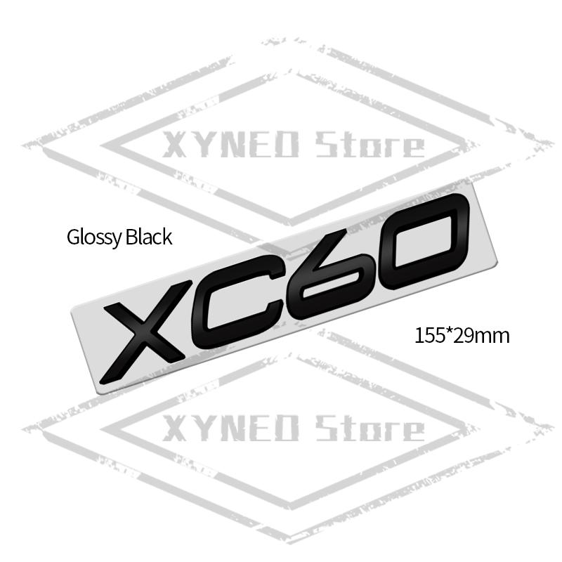 Car Sticker Metal For Volvo XC40 XC60 XC90 XC70 S60 S90 V40 V60 V70 D2 D3 D4 D5 D6 D7 D8 AWD Glossy Black Emblem Trunk Decal