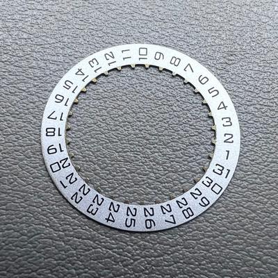 Men Silver Date Disk Wheel Date Wheel for ETA2892 ETA2824 Movement Date@3