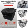 Iron Bicycle Hanging Front Basket  Children's Folding Bike Accessories