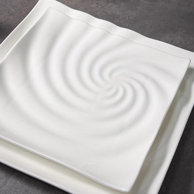 Nordic Ceramic Square Dinner Plate