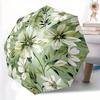 1pc Floral Pattern Automatic Opening/Closing Folding Umbrella with 36 Ribs, Plastic Handle, Windproof Portable Sunshade Umbrella Y250726076