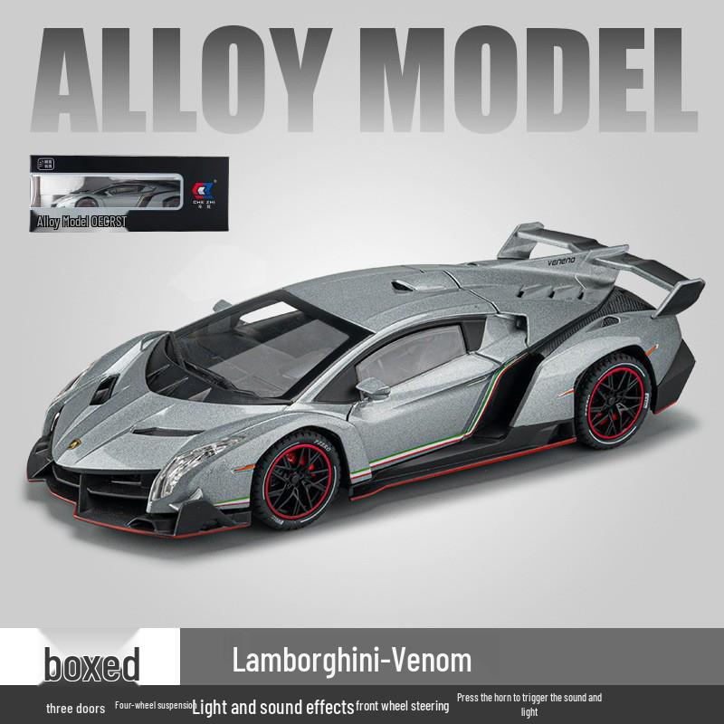 1:24 G63 Alloy Off-Road Toy Car, Six-Doors Open, Light & Sound, Pull-Back Action for Kids