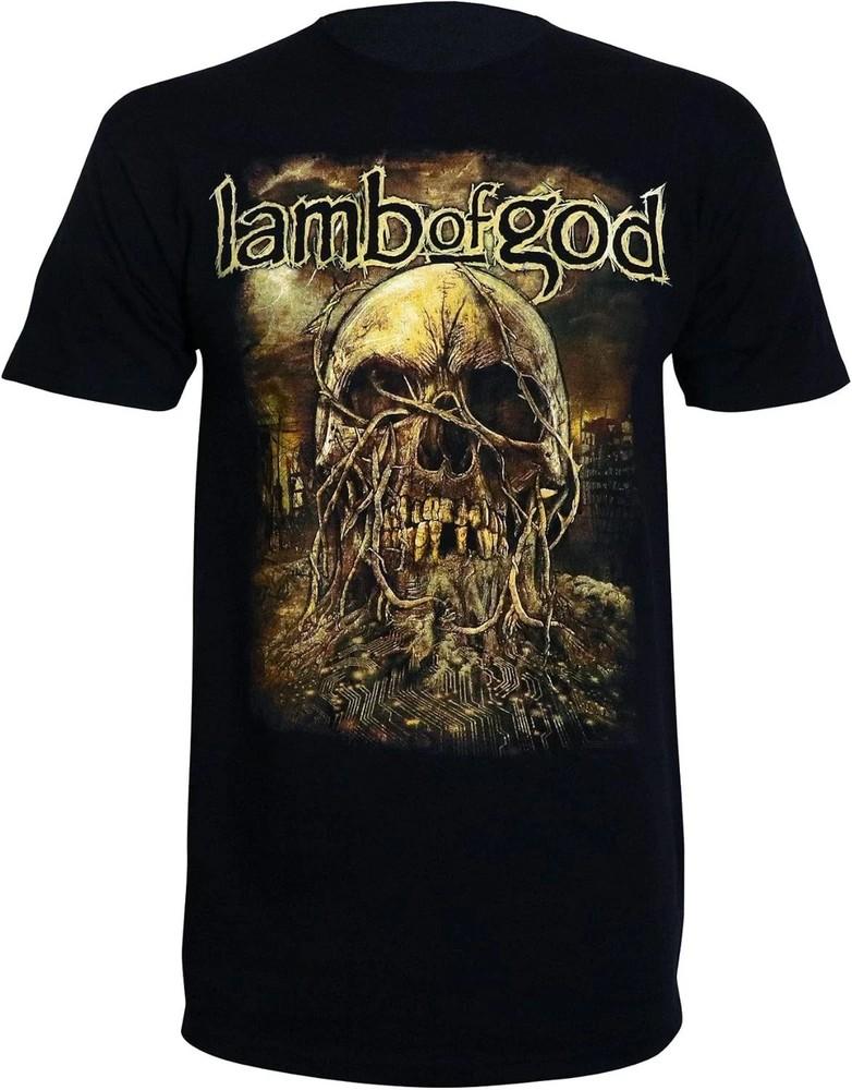 

Lamb of God Men#039;s Vineskull TShirt Black SN45 Unisex T-Shirt L