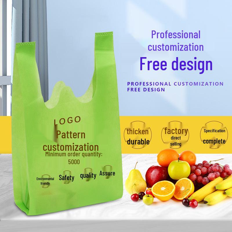 Eco-Friendly Non-Woven Shopping Tote Bags with Custom Prints