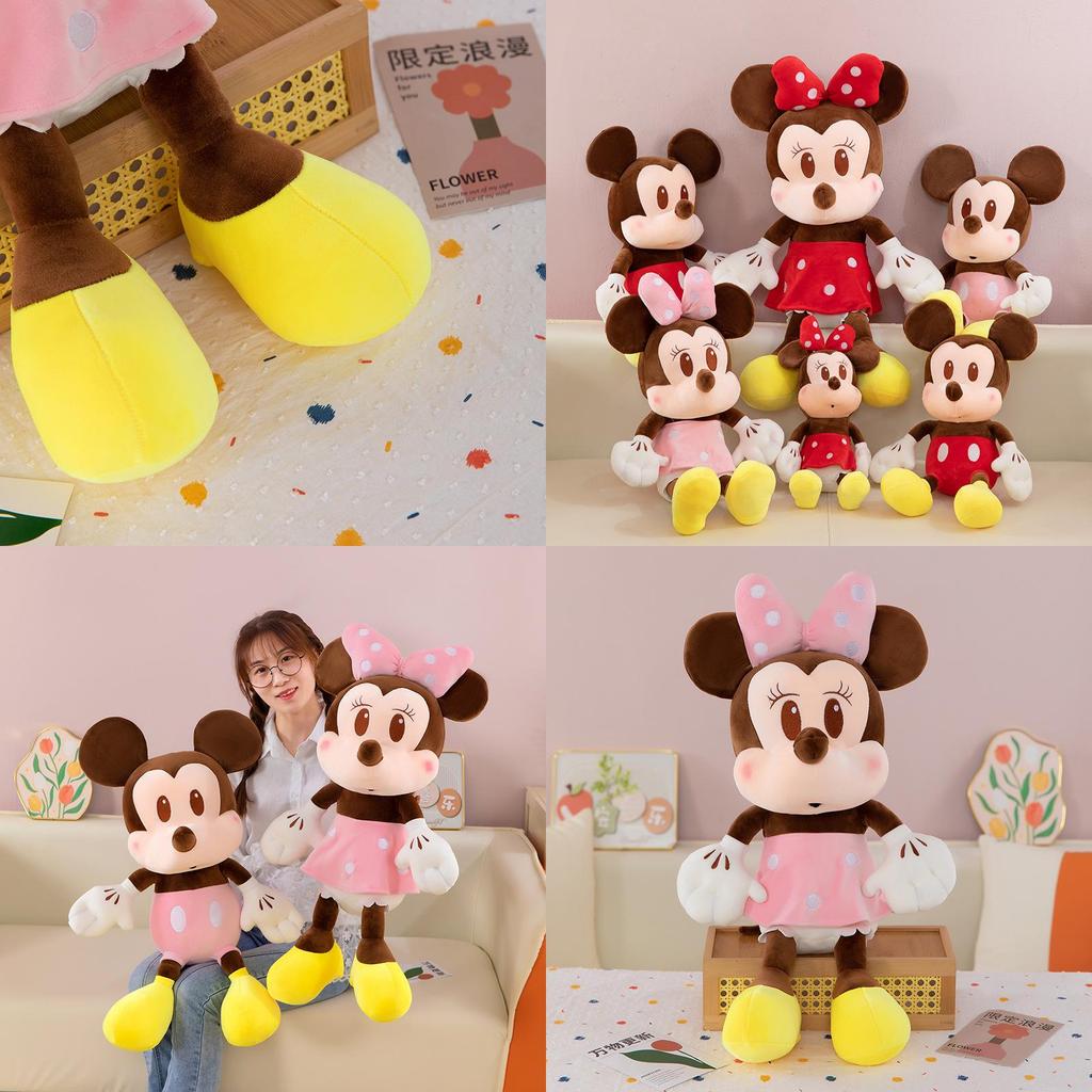 Mickey Mouse And Minnie Plush Toys With Pp Cotton Filling For Gift Giving