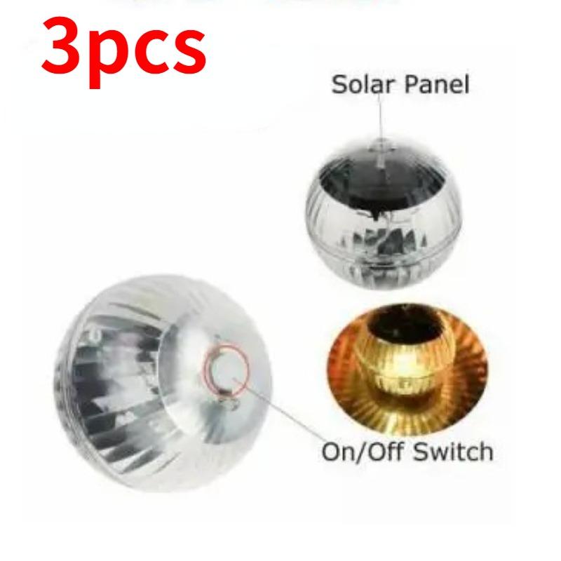 

1 ~ 5 шт. солнечный плавающий светильник, светодиодный плавательный бассейн, водонепроницаемый, многоцветный, меняющий цвет, лампа для дрейфа воды для рыбного пруда, двора, сада 10cm-Warm Yellow-3pcs