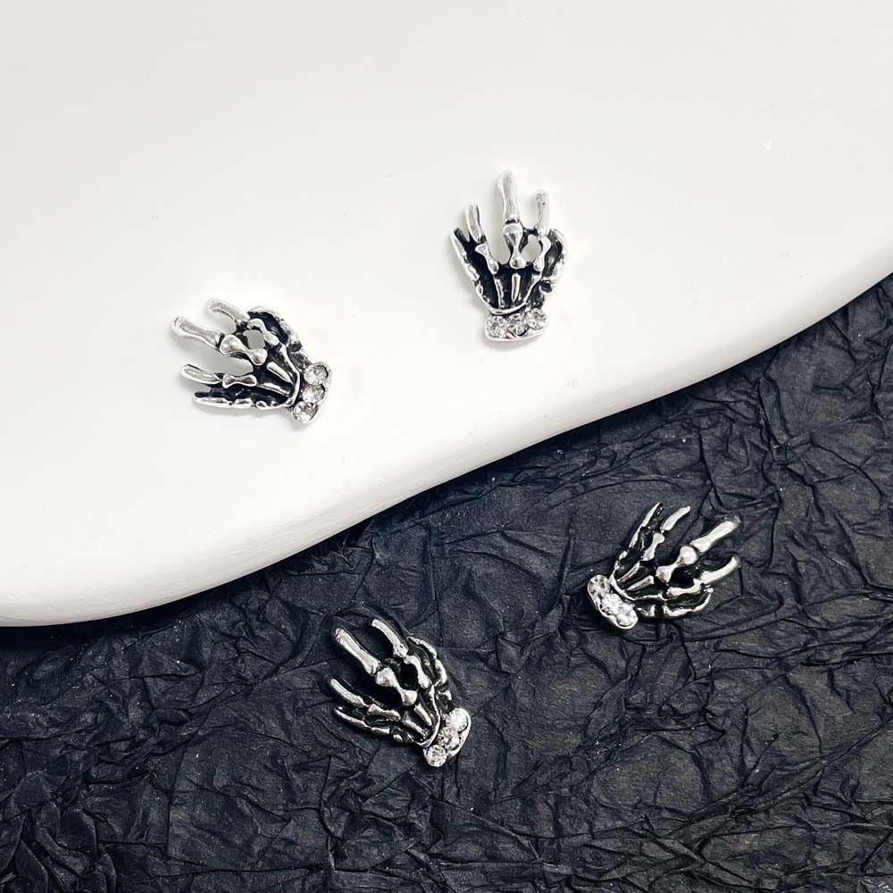 5Pcs/set Halloween Nail Art Charms Halloween Metal Nail Accessories  Girls