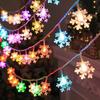 6/10m LED Snowflake String USB/Battery Fairy Light String Festive Party Decorative Lights Christmas Tree Decorative Lights
