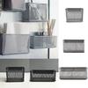 Wire Mesh Magnetic Storage Basket White Mesh Magnetic File Organizer for Refrigerator Hanging Kitchen