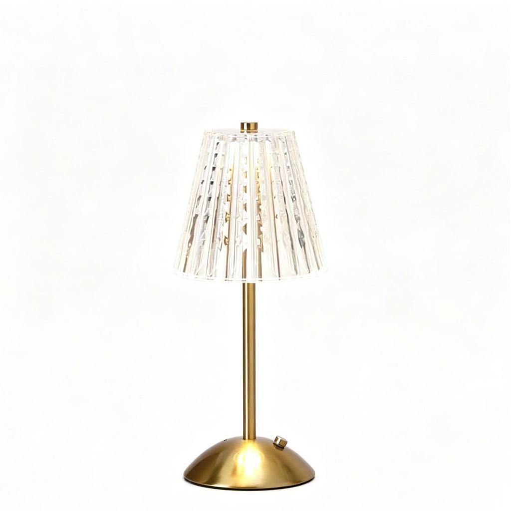 Retro Crystal Rechargeable Desk Lamp - CE Certified Night Light Atmosphere Lamp
