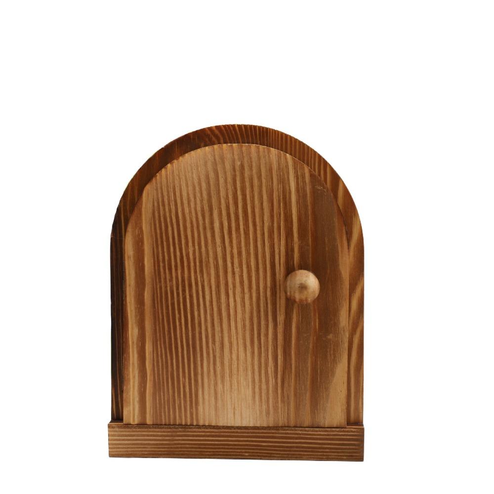 Anti-touch Solid Wood Switch Protective Cover Wall Mounted Switch Socket Protector Bedroom Style A
