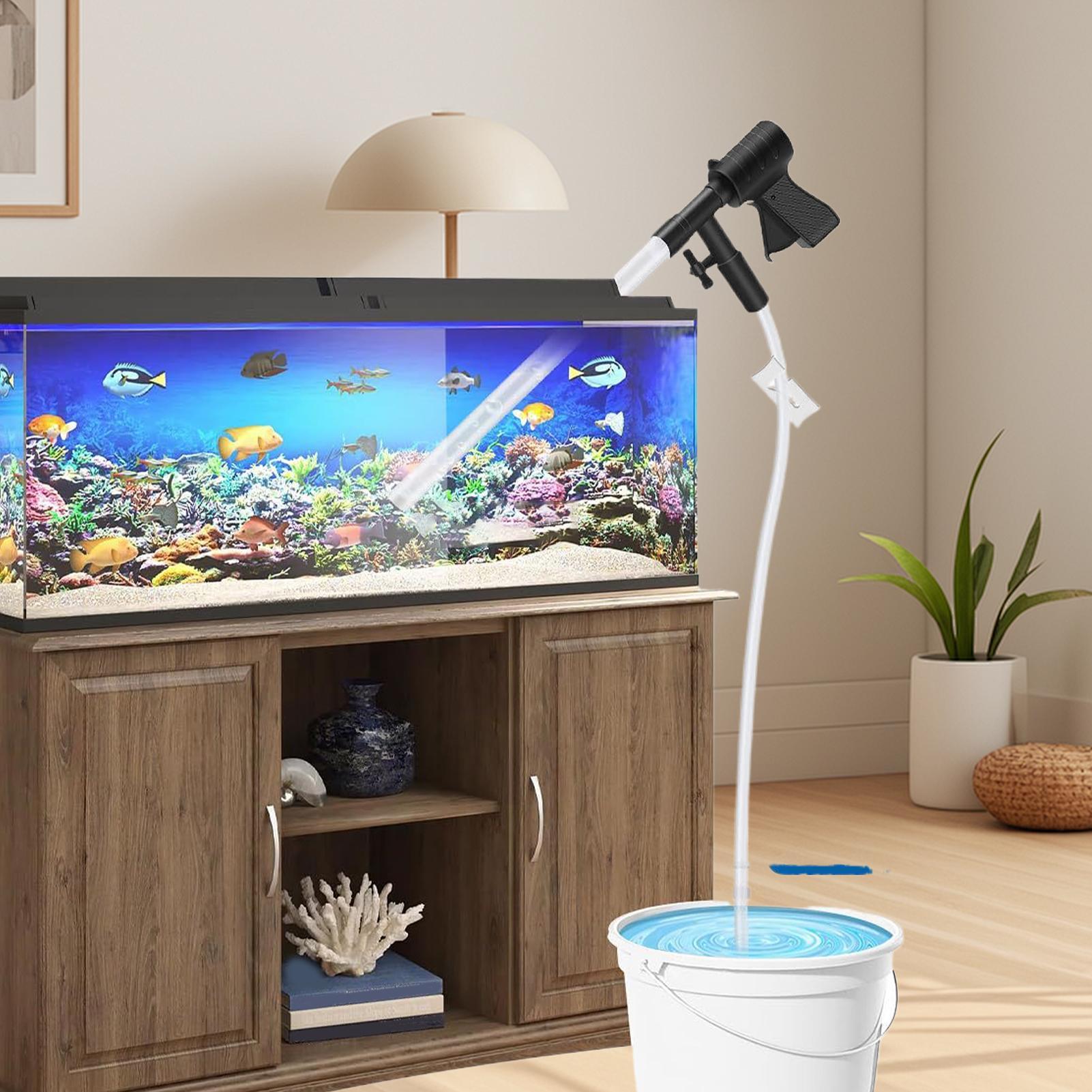 

Gravel Vacuum For Aquarium Water Changing Equipment Fish Tank Sand Washing Tool With Air Push Button For Home Indoor Aquarium China Mainland