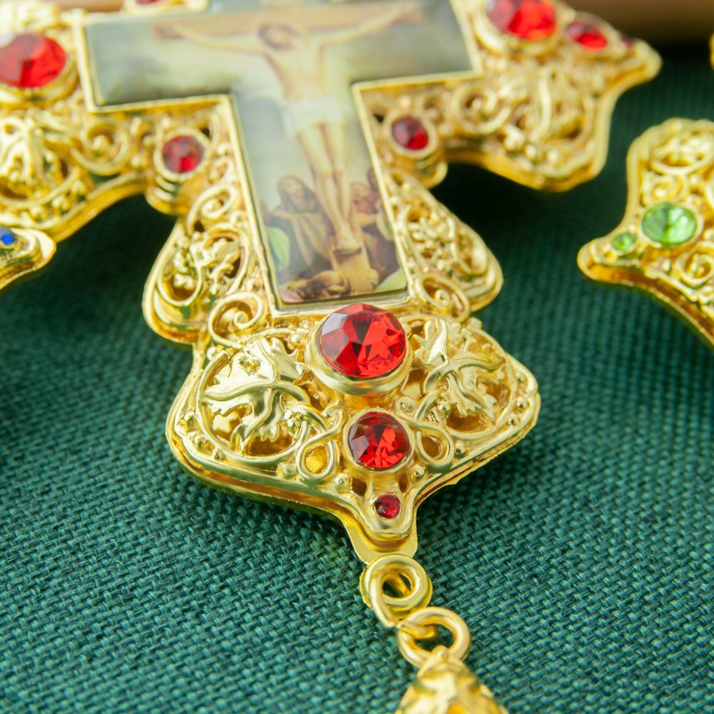 Religious Hollowing Process Used In Crafting Greek Orthodox Church Bishop's Pectoral Cross Necklace for Priest Ordination Gift