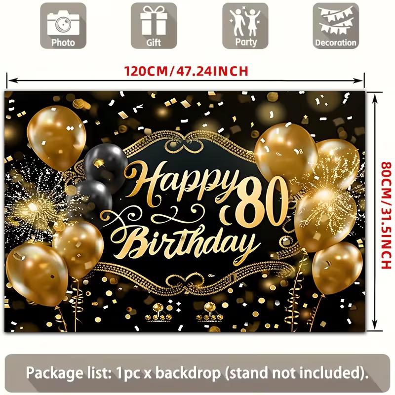 2D Minimalist Black Bow Backdrop - Monochrome Ribbon Banner for Modern Birthday Photoshoot