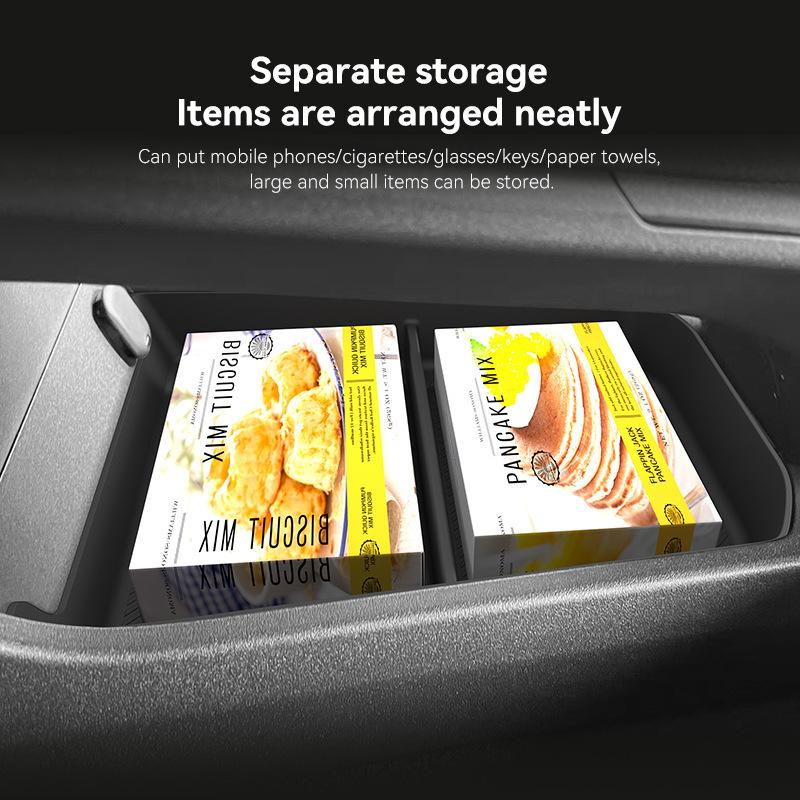 RHD Per Toyota BZ4X / BZ 2026+ Scatola Portaoggetti Inferiore Console Centrale Vassoio Organizzatore Antiscivolo in TPE Accessori Interni Auto