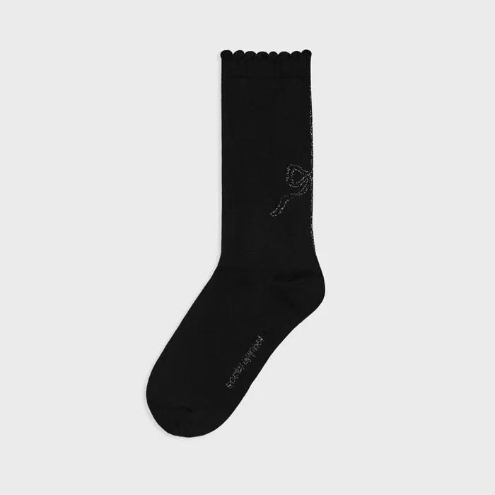 RIBBON GIRL glitter line black