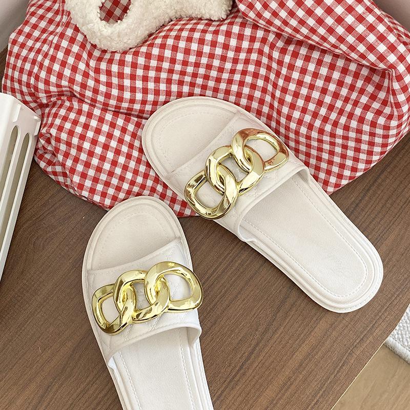 Trendy Square Toe Bowknot Low Heel Outdoor Women's Summer Slippers with Non-Slip Soft Sole